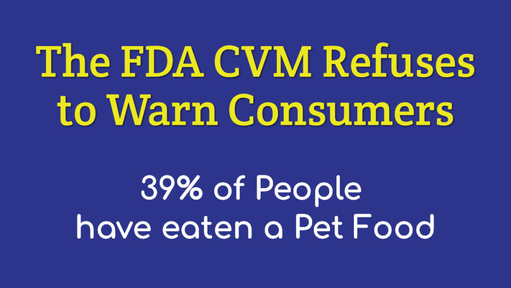 FDA CVM Drug Promotion – Truth about Pet Food