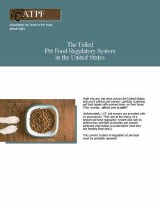 The failed US pet food regulatory system