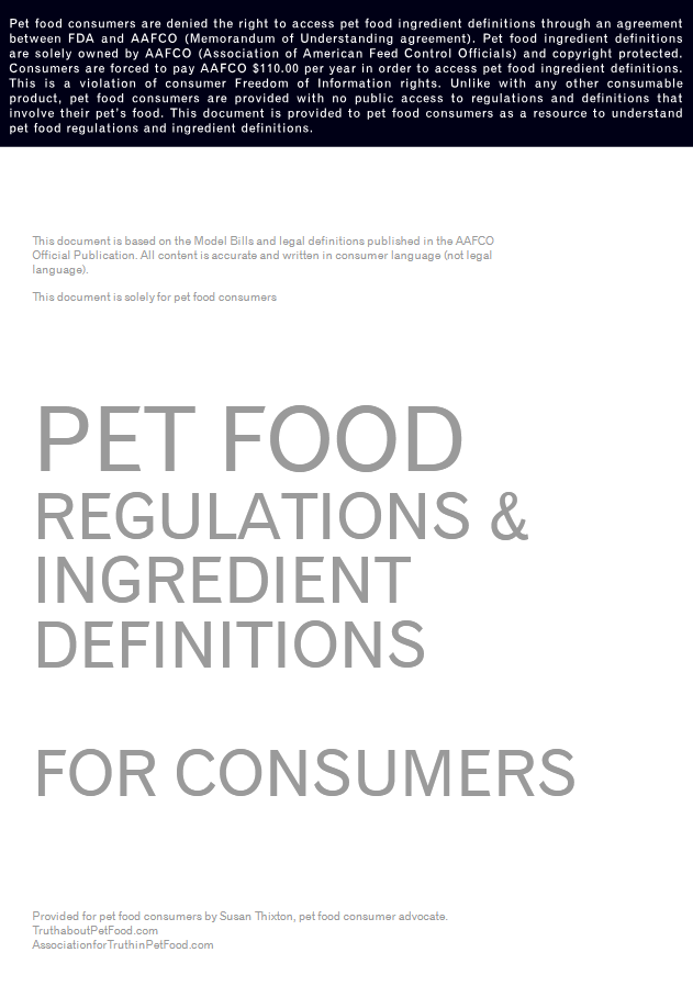 Learn More Truth about Pet Food